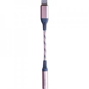 Boompods iPhone/iPad/iPod Audio cable [1x Jack socket 3.5mm - 1x Apple Dock lightning plug] 1.50 m Rose Gold