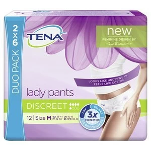 TENA Lady Pants Discreet Duo Medium 12pc