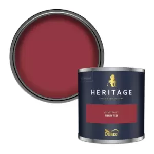 Dulux Heritage Velvet Matt Pugin Red Matt Emulsion Paint 125ml