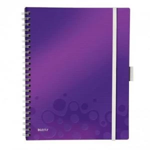 Leitz WOW Be Mobile Book A4 PP ruled purple - Outer carton of 6