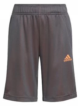 adidas Junior Boys B A.R. Shorts - Grey, Size 7-8 Years