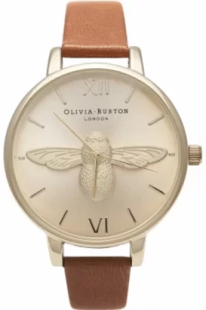 Ladies Olivia Burton Animal Motif 3D Bee Big Dial Watch OB15AM54