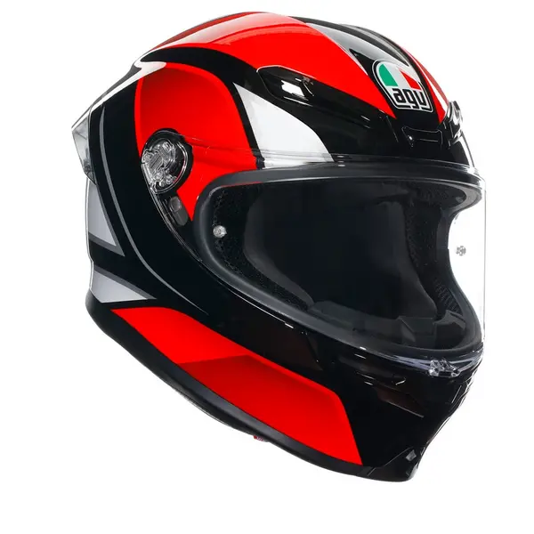AGV K6 S E2206 Mplk Hyphen Black Red White 008 Full Face Helmet Size 2XL