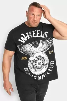 'Wheels' Print T-Shirt