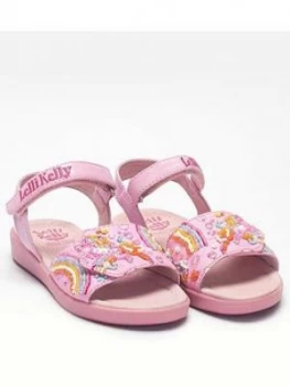 Lelli Kelly Girls Dorothy Unicorn Sandal - Pink, Size 13 Younger