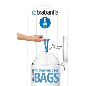 Brabantia PerfectFit 20 Litre Size E Bin Liners - Pack of 20