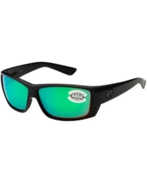 Costa Del Mar Blackout Rectangular Plastic Green Unisex Sunglasses AT 01 OGMGLP AT 01 OGMGLP