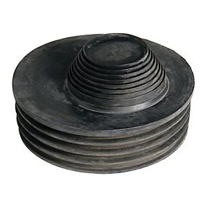 FloPlast D95 Drain Adaptor to Connect 32mm 40mm and 50mm Waste Pipe - Black
