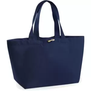 Organic Marina Tote Shopping Bag (20L) (One Size) (French Navy) - French Navy - Westford Mill