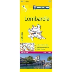 Lombardia - Michelin Local Map 353 2007 Sheet map