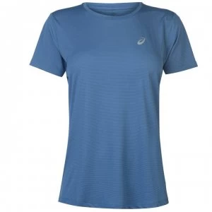 Asics Core Running T Shirt Ladies - Azure Blue