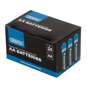 Draper PowerUP 03973 Ultra Alkaline AA Batteries (Pack of 24)