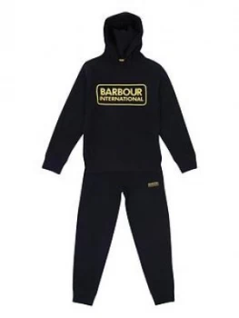 Barbour International Boys Essential Tracksuit - Black, Size Age: 10-11 Years