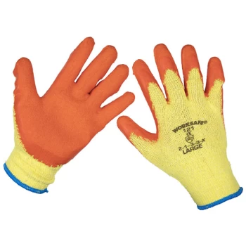 Worksafe 9121L/B120 Super Grip Knitted Gloves Latex Palm (Large) -...