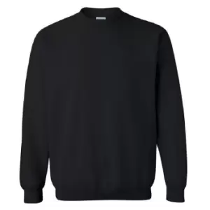Gildan Childrens Unisex Heavy Blend Crewneck Sweatshirt (L) (Black)