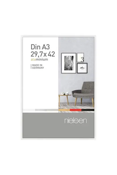 Nielsen Pixel A3 29.7 x 42cm Poster Frame White