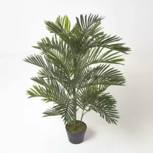 Areca Palm Tree in Pot, 120cm Tall - Green - Homescapes
