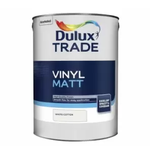 Dulux Trade Vinyl Matt - White Cotton - 5L - White Cotton
