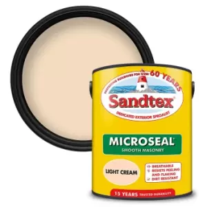 Sandtex Ultra Smooth Masonry Paint - Light Cream - 5L