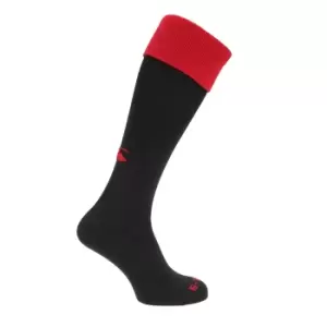 Canterbury Mens Playing Cap Rugby Sport Socks (S) (Black/Red)