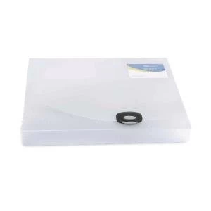 Rapesco Rigid Wallet Box File 40mm Capacity 400 Sheets A4 Clear 0711
