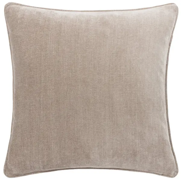 Heavy Chenille Cushion Greige, Greige / 50 x 50cm / Polyester Filled
