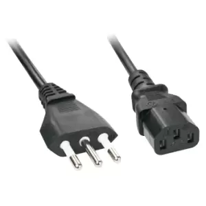 Lindy 30415 power cable Black 5m CEI 23-16 C13 coupler