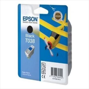 Epson Airplane T038 Black Ink Cartridge