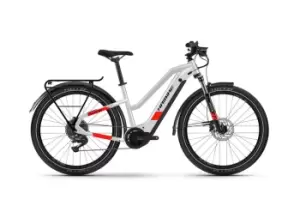 2021 Haibike Trekking 7 Mid Step Electric Hybrid Bike in Cool Grey
