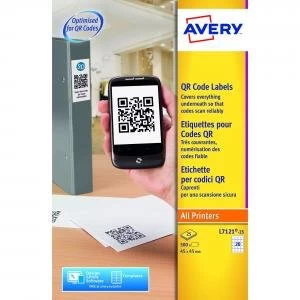 Avery QR Code Labels Square 45X45mm 45700AV