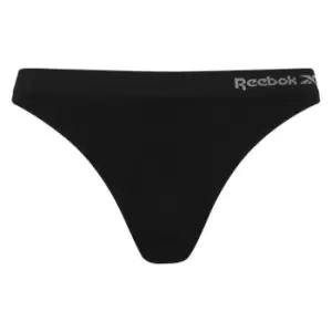 Reebok 3 Pack Kal Thongs Ladies - Black