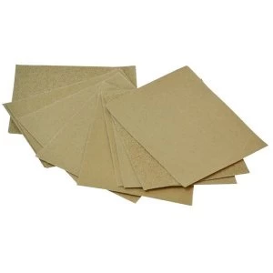 Faithfull Cork Block Glasspaper Sanding Sheets Assorted (Pack 10)