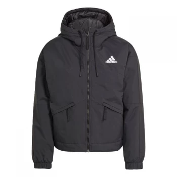 adidas Back to Sport Hooded Insulated Jacket Womens - Black