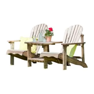 Zest4Leisure Wooden Lily Relax Double Seat