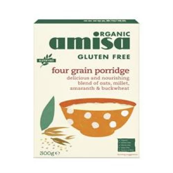 Amisa Gluten Free 4 Grain Porridge Organic 300g (Case of 6 )