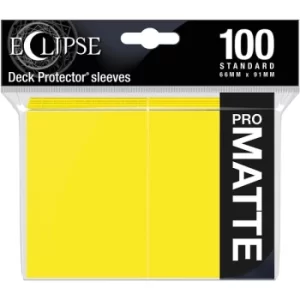 Ultra Pro Eclipse Matte Lemon Yellow Standard Sleeves (100 Sleeves)