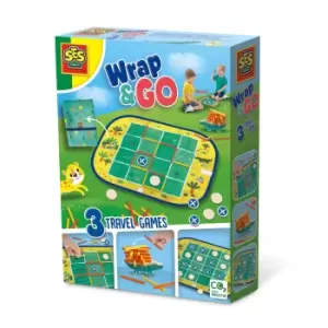 SES Creative Wrap&Go travel games - Four in a row - Dots and boxes...