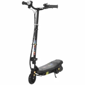 Foldable Electric Scooter with LED Headlight for Ages 7-14 Years, black