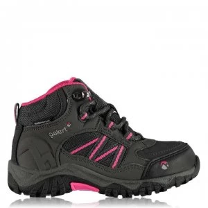 Gelert Horizon Mid Waterproof Infants Walking Boots - Charcoal/Pink