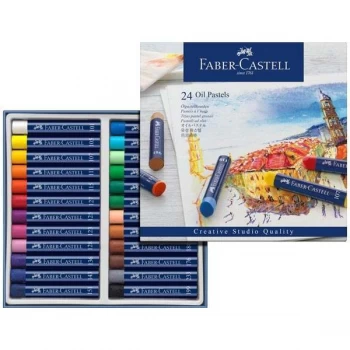 Faber Castell Creative Studio Oil Pastel Crayon Set Box of 24