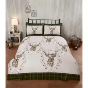 Rapport Home Furnishings Rapport Home New Angus Stag Duvet Set Green Double