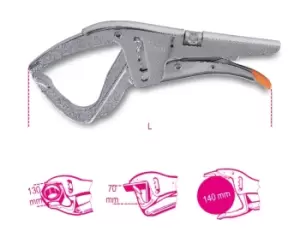 Beta Tools 1051XL Double Jointed Self-Locking Pliers (Extra Large) 010510140