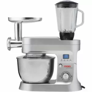 Cooks Professional G1184 Silver Multi Functional 1200W Stand Mixer - wilko