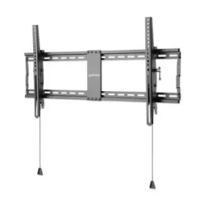 Manhattan TV & Monitor Mount Wall (Low Profile) Tilt 1 screen Screen Sizes: 43-100" Black VESA 200x200 to 800x400mm Max 70kg Foldable for Extra-Small