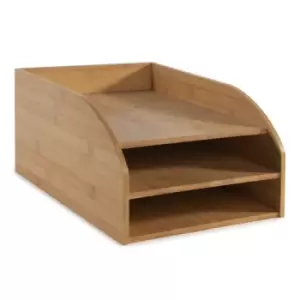 Bamboo Letter Tray 3-Tier M&amp;W
