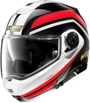 Nolan N100-5 Plus 50TH Anniversary N-Com Helmet, black-white-red Size M black-white-red, Size M
