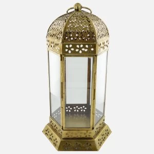 Brass Antique Moroccan Lantern 33cm