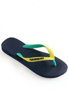 Havaianas Boys Top Mix Ombre Flip Flop - Navy, Size 12 Younger
