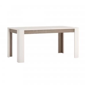 Chelsea Extending Dining Table Grey with White
