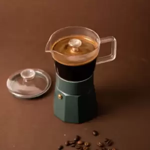 La Cafetiere Verona 6 Cup Glass Espresso Maker 240ml Green